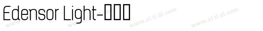 Edensor Light字体转换